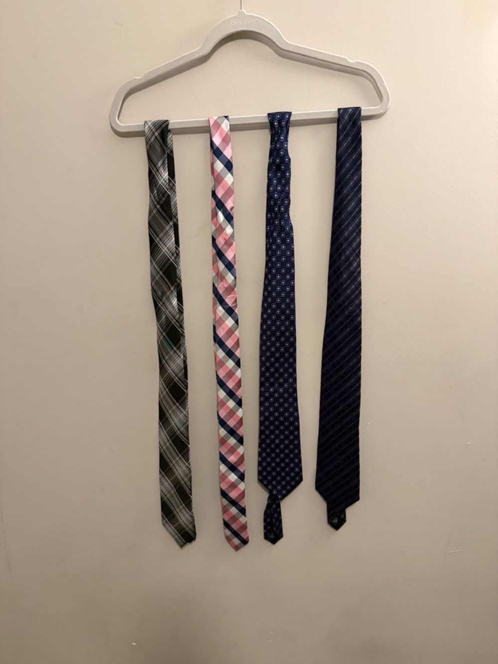 Men's Assorted Patterned Neckties - Blue, Pink, Green, Navy